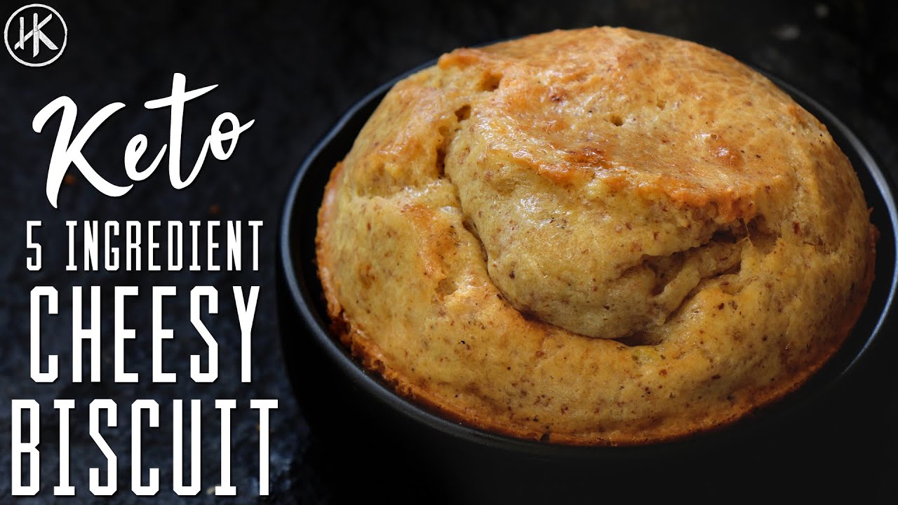 5 Ingredient Cheesy Keto Biscuit | Easy Keto Recipes | Headbanger's Kitchen