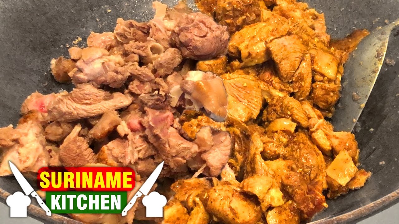 Surinaamse Eenden Vlees Doksi Masala | Surinamese Duck Meat Masala Cooking | Suriname Kitchen