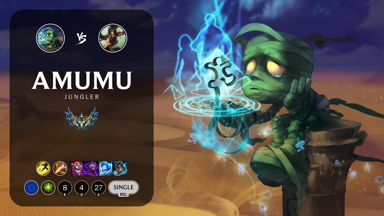 Amumu Jungle vs Nidalee - EUW Challenger Patch 13.24