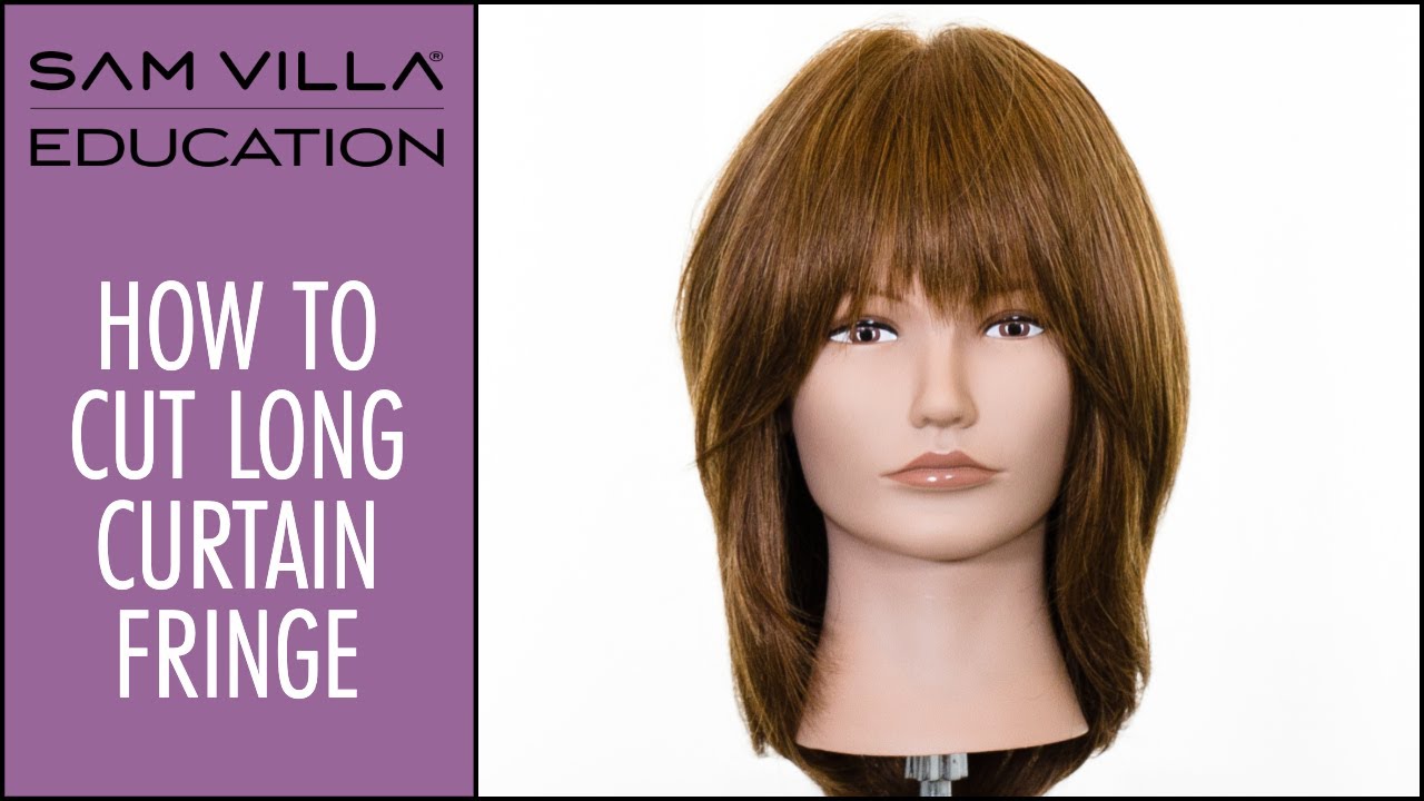 How To Cut Long Curtain Bangs / Curtain Fringe Tutorial