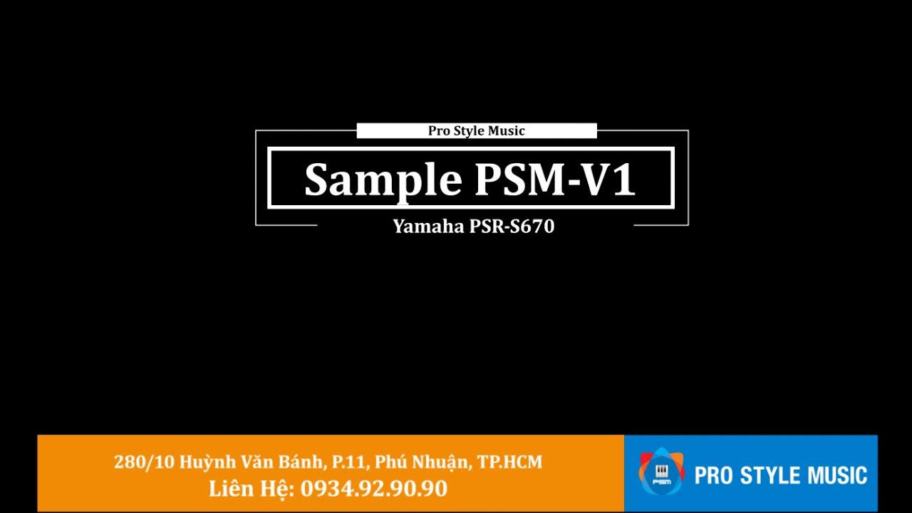 Demo Yamaha Sample PSM-V1-S670