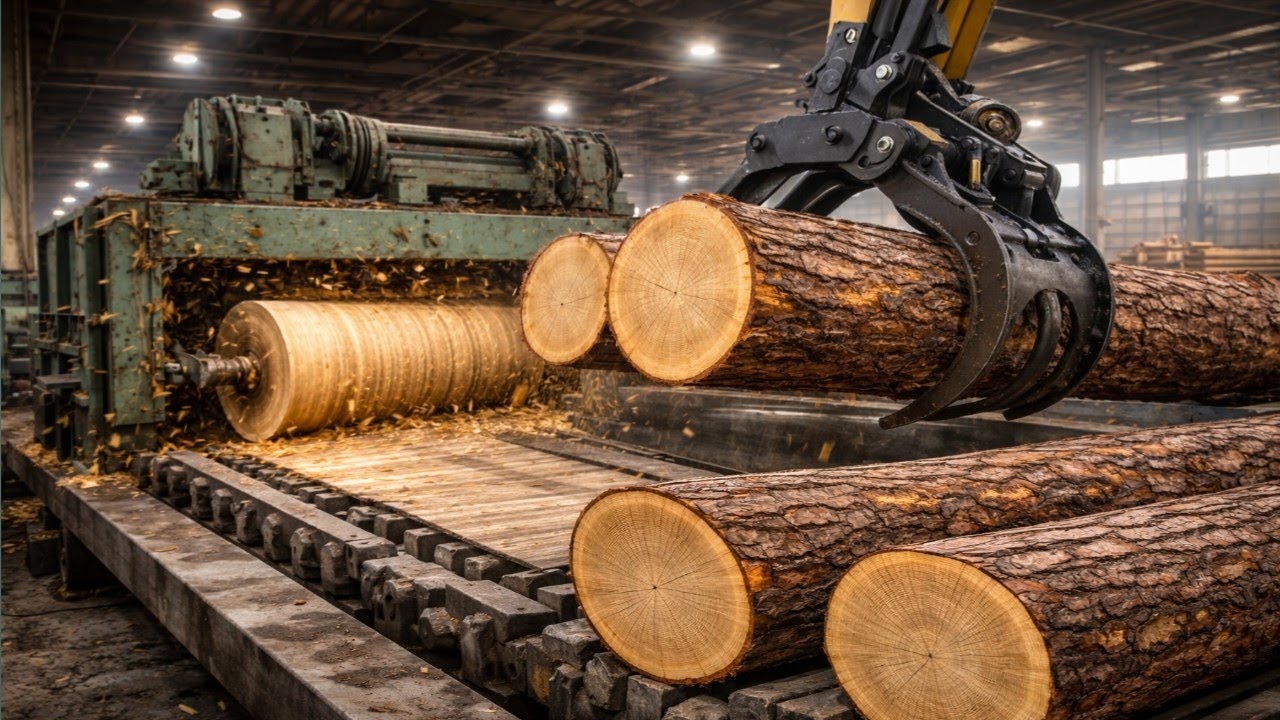 How Pine Logs Are Turned into Wooden Crates | Factory Tour