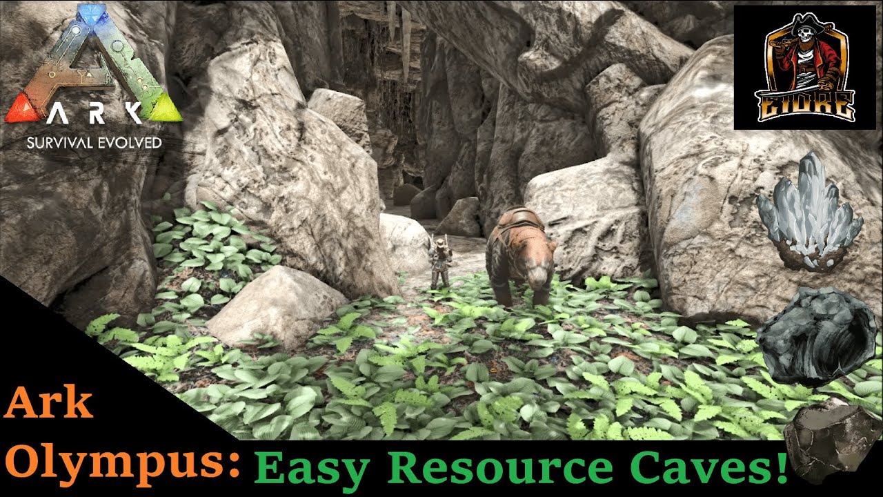 Five Easy Resource Caves! | Ark: Olympus