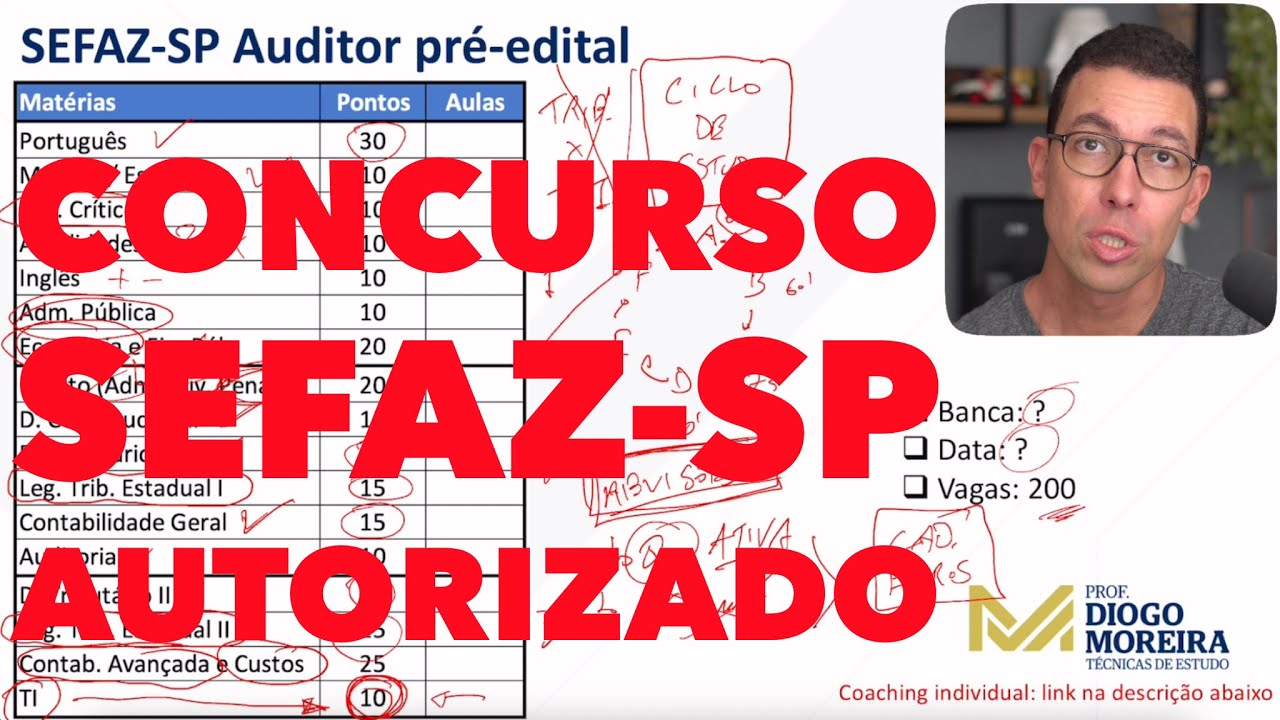 Concurso SEFAZ-SP Auditor autorizado: an&aacute;lise do &uacute;ltimo edital e dicas de estudo