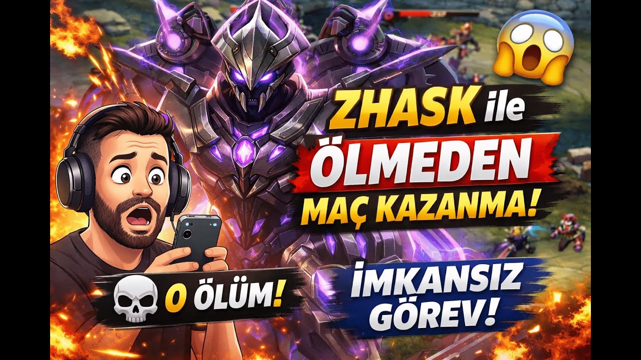 Zhask ile ÖLMEDEN MAÇ KAZANMA CHALLENGE! 😱 | Mobile Legends