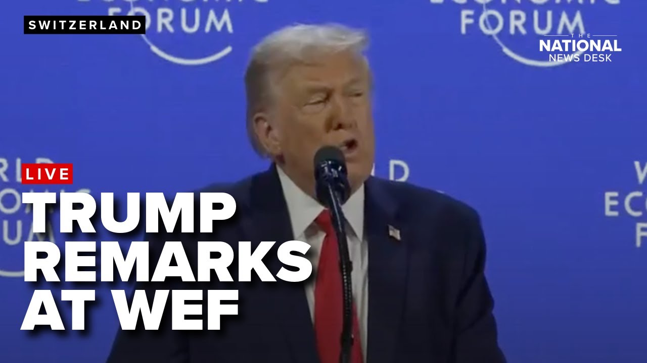 President Trump addresses the World Economic Forum