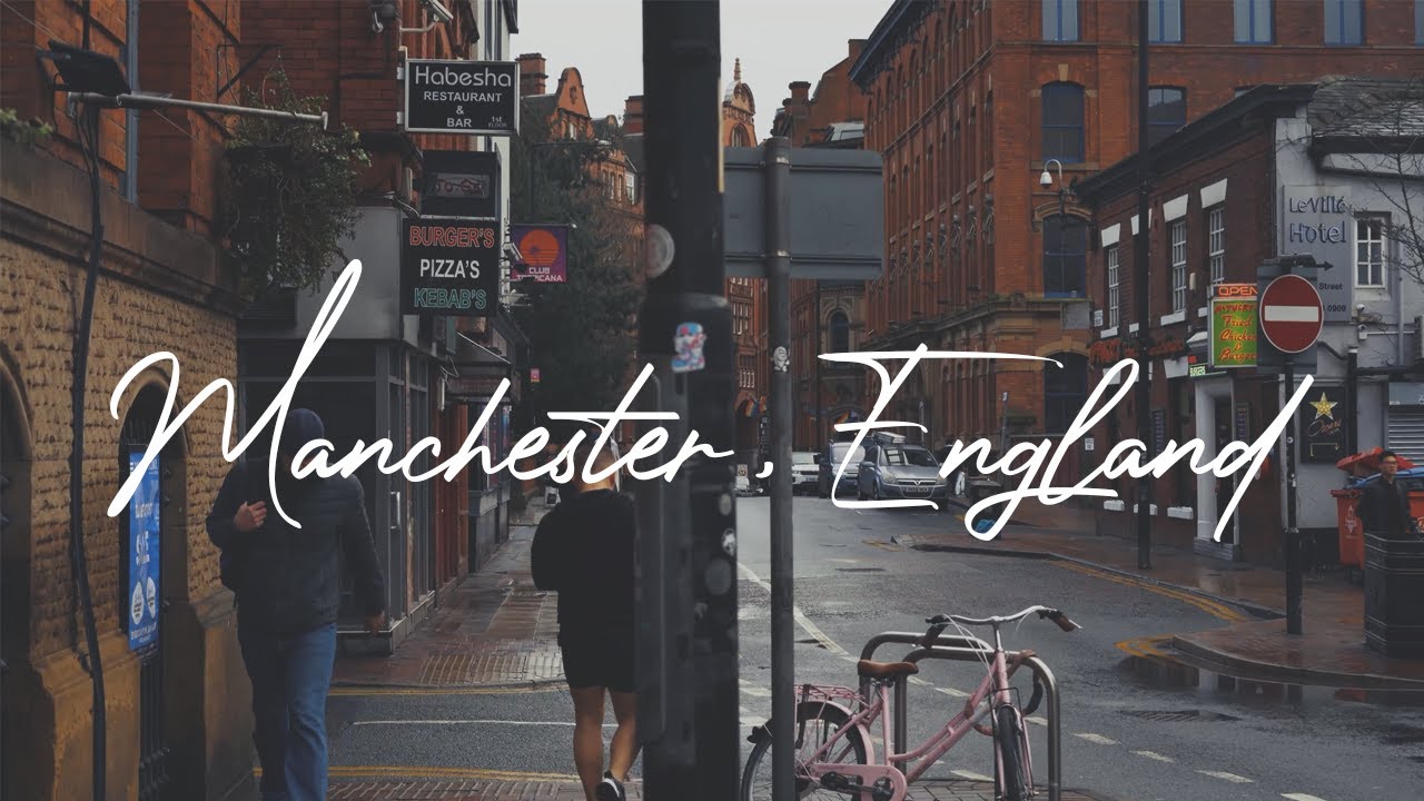 【4K】Walking In Manchester After Rain (Relaxing Binaural City Sounds for Sleep)