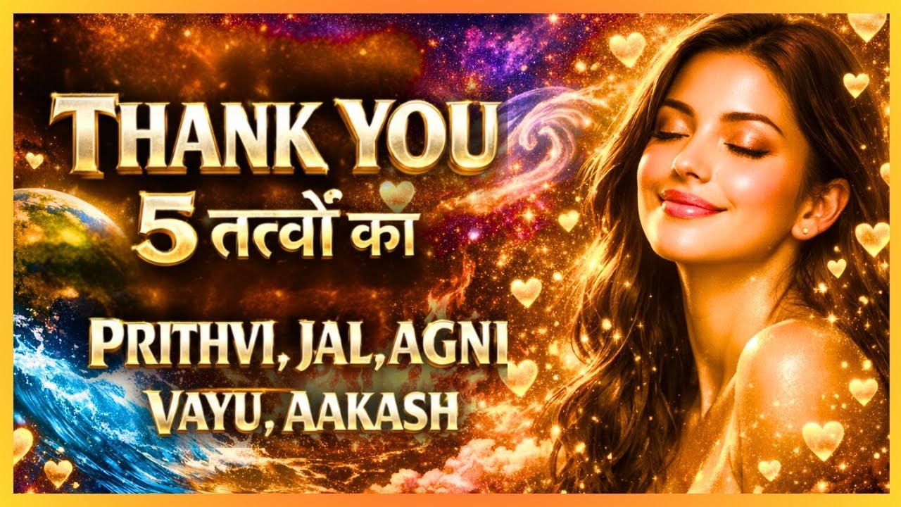 Thank You Nature: 5 Elements Gratitude Song for Deep Healing | Hindi Morning Prayer