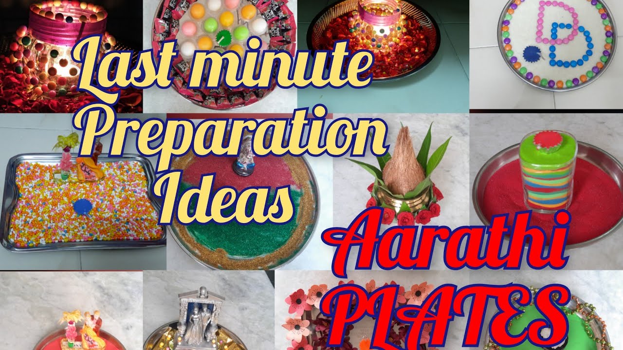 Last minute Aarathi plate preparation ideas | wedding arathi plate decoration | Aarathi plate ideas