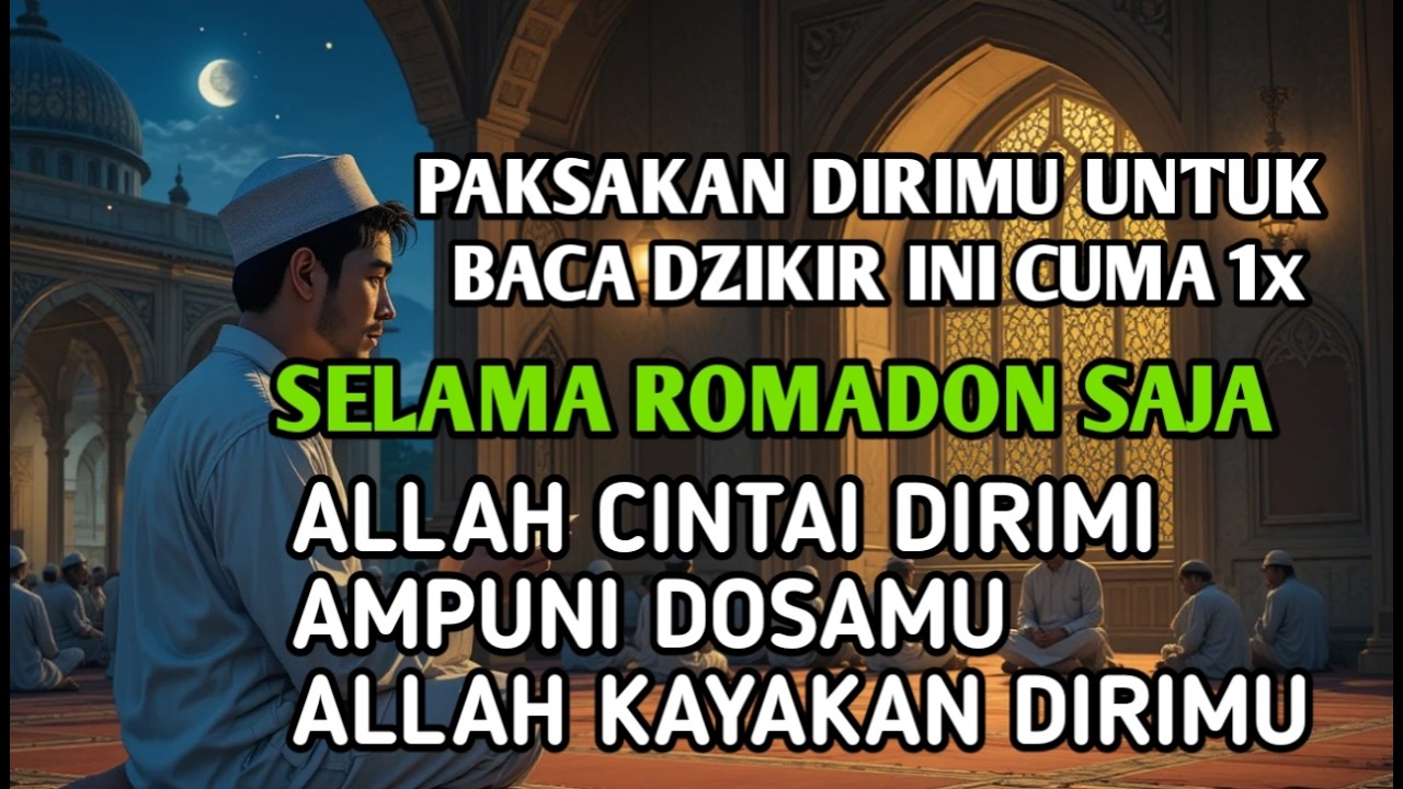 PAKSA DIRIMU BACA ZIKIR INI SELAMA BULAN ROMADHON, ALLAH CINTAIMU ALAH AMPUNI DOSAMU