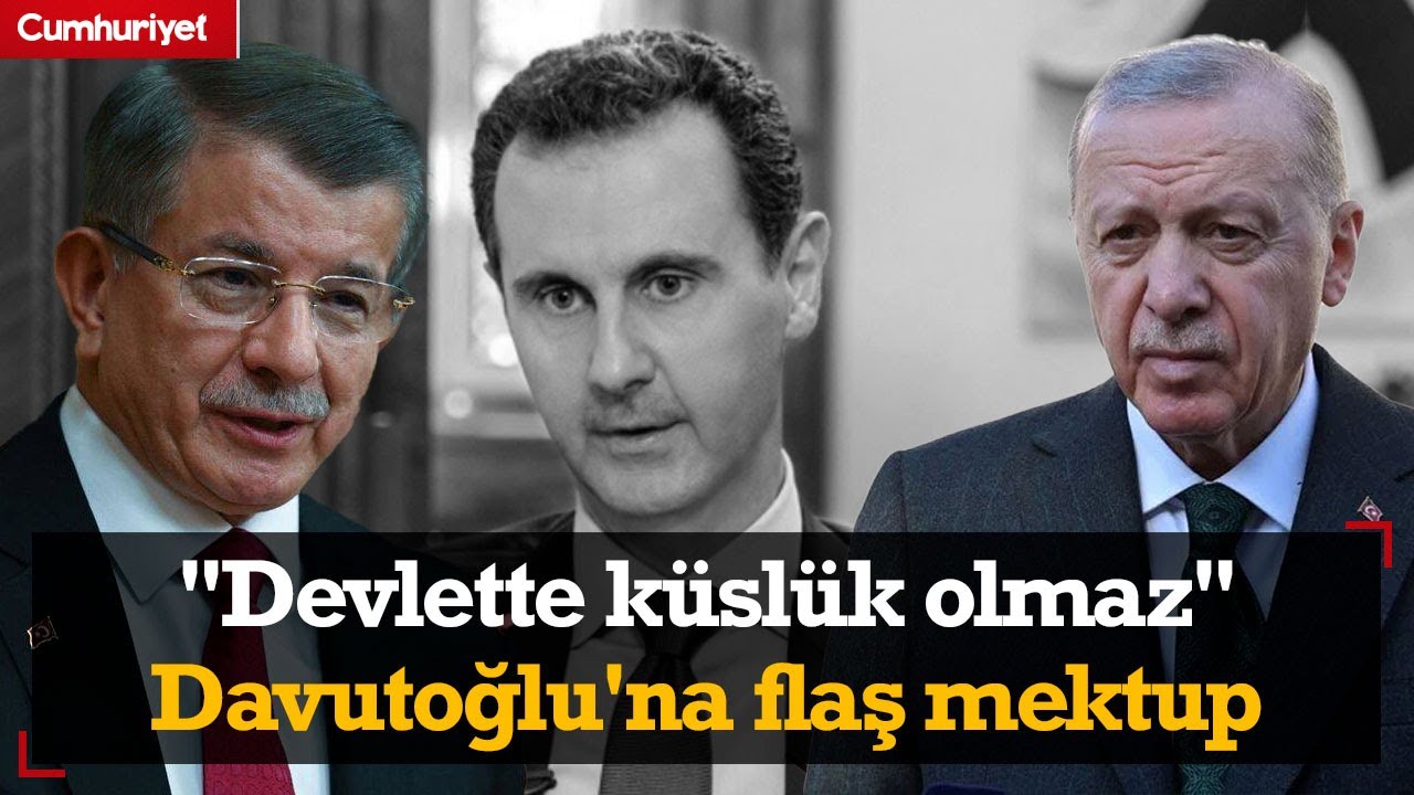 "Devlette küslük olmaz" Erdoğan'dan Ahmet Davutoğlu'na flaş 'Suriye' mektubu