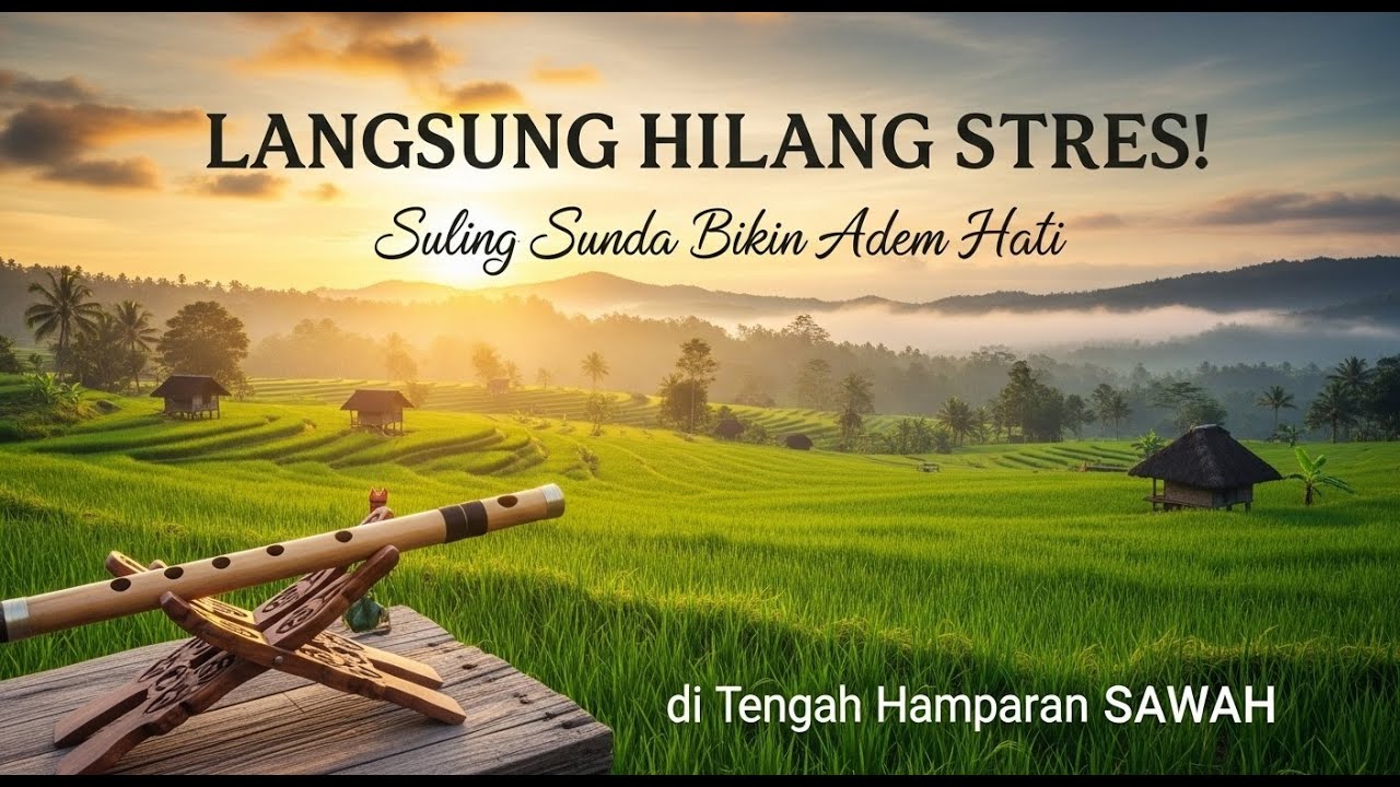 LANGSUNG HILANG STRES! Kecapi Suling Sunda Bikin Adem Hati di Tengah Hamparan SAWAH