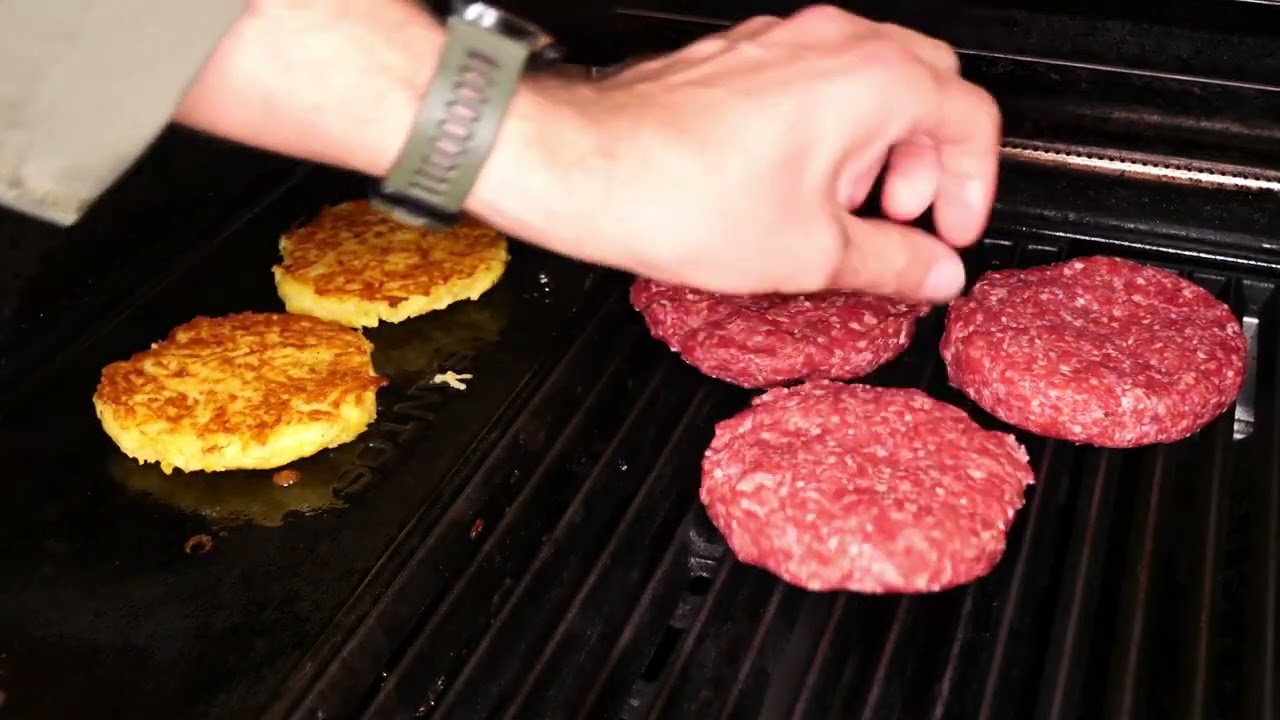 Bit Rösti Burger vom Santos s518 Gasgrill