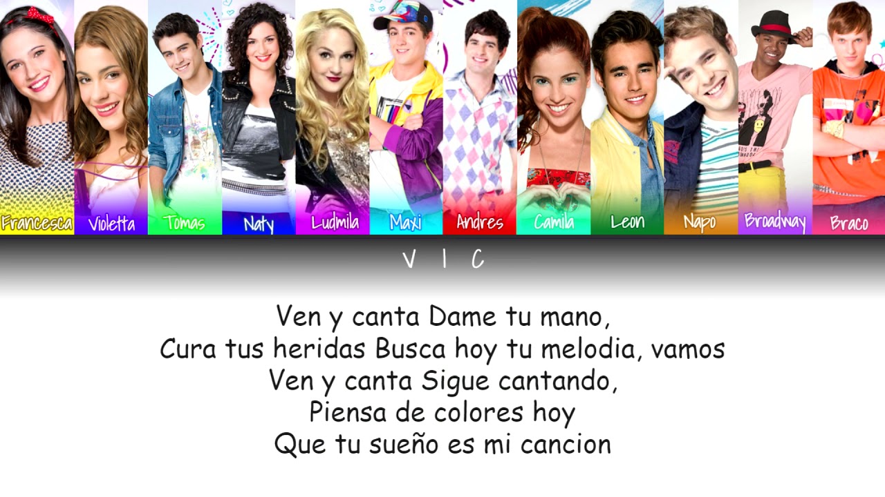 VIOLETTA CAST - 'VEN Y CANTA' (Color Coded Lyrics ES)