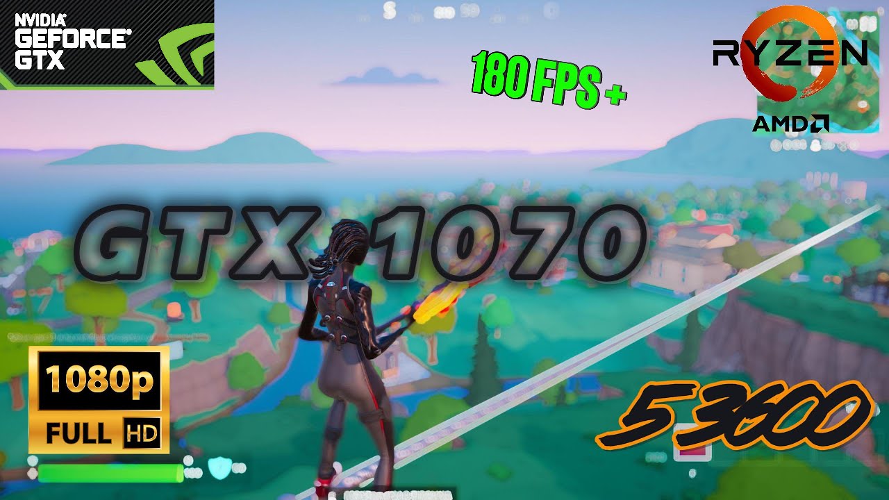 Fortnite FPS Test – GTX 1070 + Ryzen 5 3600 | 1080p - Low vs Medium vs High- Competitive Benchmark