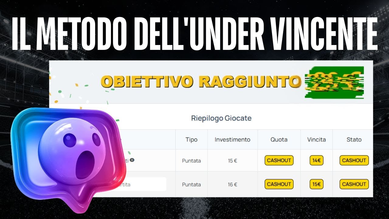 [Scommesse Sportive] Il Metodo dell'Under Vincente