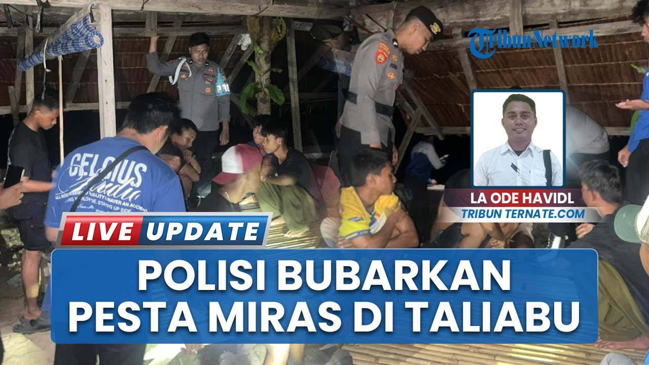 Polres Pulau Taliabu Bubarkan Pesta Miras di Desa Wayo Taliabu, Ingatkan agar Tak Kembali ke Lokasi