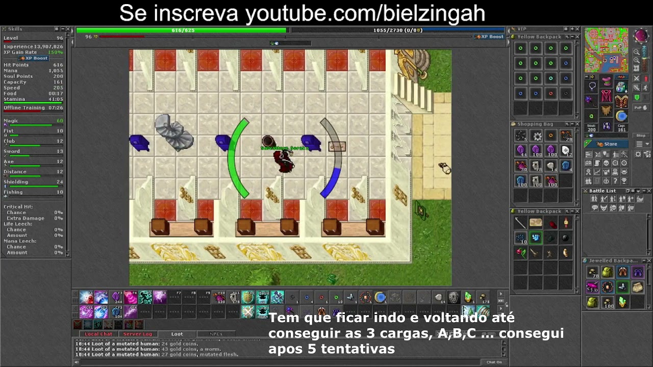 Tibia - Shadows of Yalahar Full Quest (Items comprados no Black Bert)