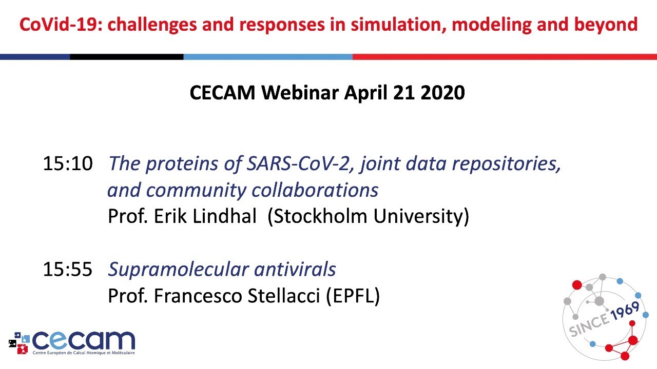 CoVid-19: challenges and responses in simulation, modeling and beyond - April 21st 2020