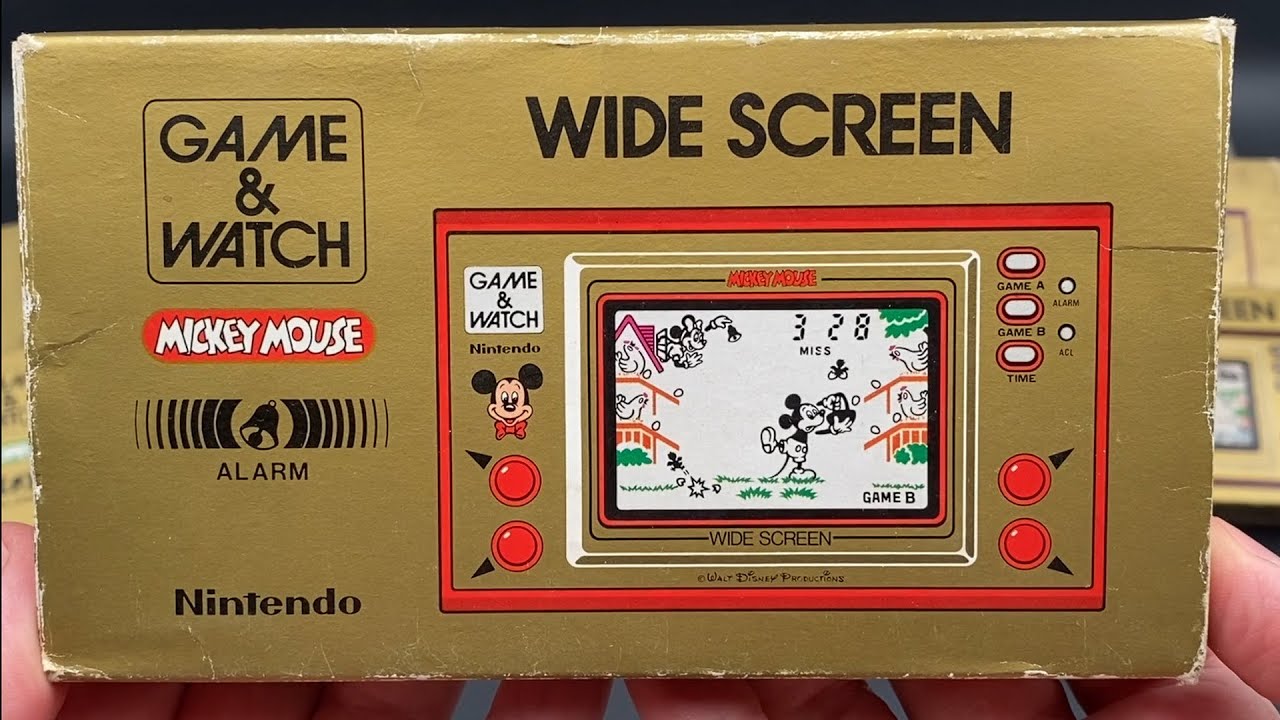 Nintendo Game & Watch - Mickey Mouse - Widescreen (MC-25) Unboxing and Gameplay