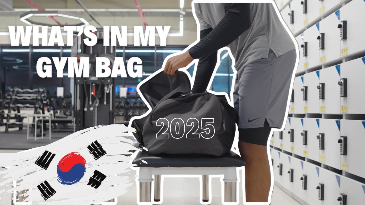 My Gym Bag Essentials | What's in My Gym back 2025 | Life in Korea