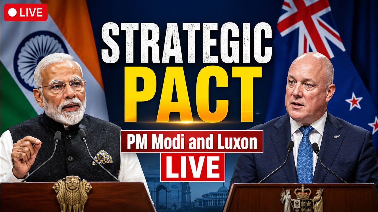 LIVE: PM Modi & New Zealand PM Christopher Luxon Attend Joint Press Meet