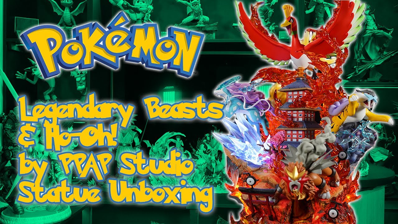 Pokemon Ho-Oh! and the Legendary Beasts Statue by PPAP Studio | Unboxing