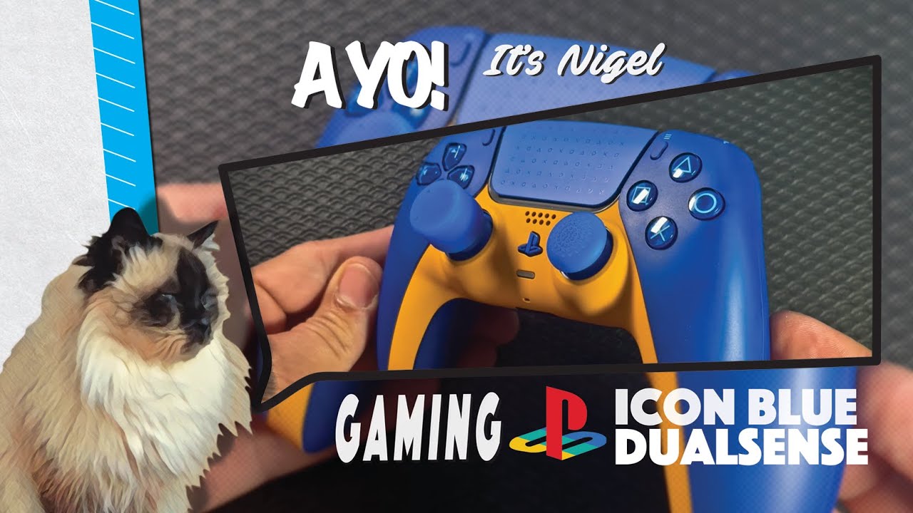 Icon Blue DualSense Controller | Playstation 5 | A YO Gaming