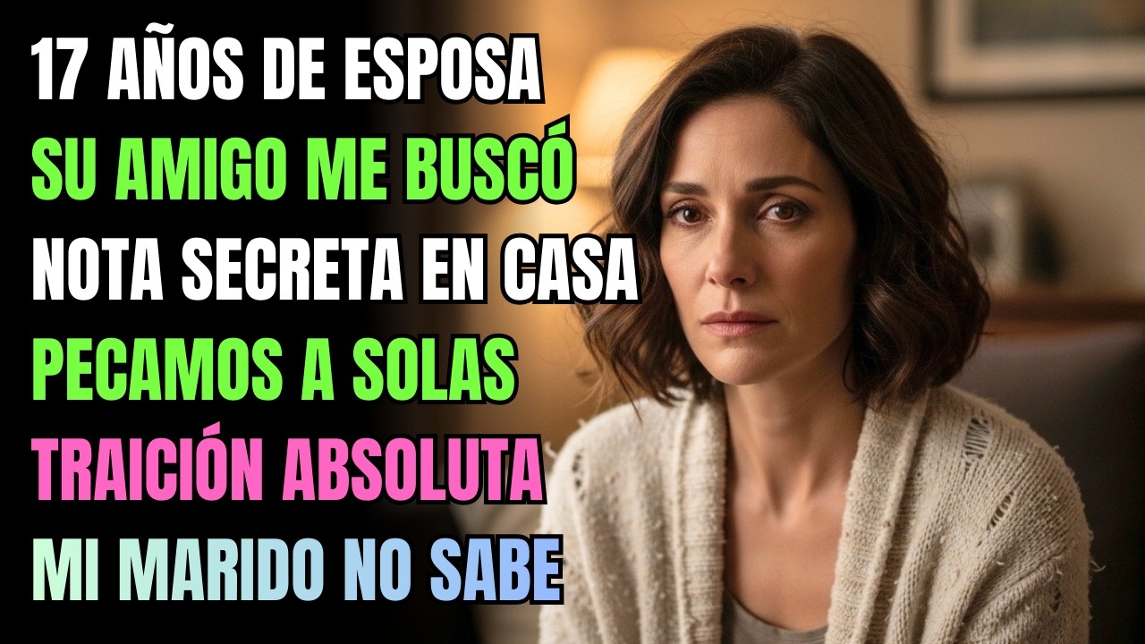 EL AMIGO DE MI ESPOSO ME DEJÓ UNA NOTA SECRETA EN LA MESA Y CRUZAMOS UNA LÍNEA QUE NO DEBÍAMOS