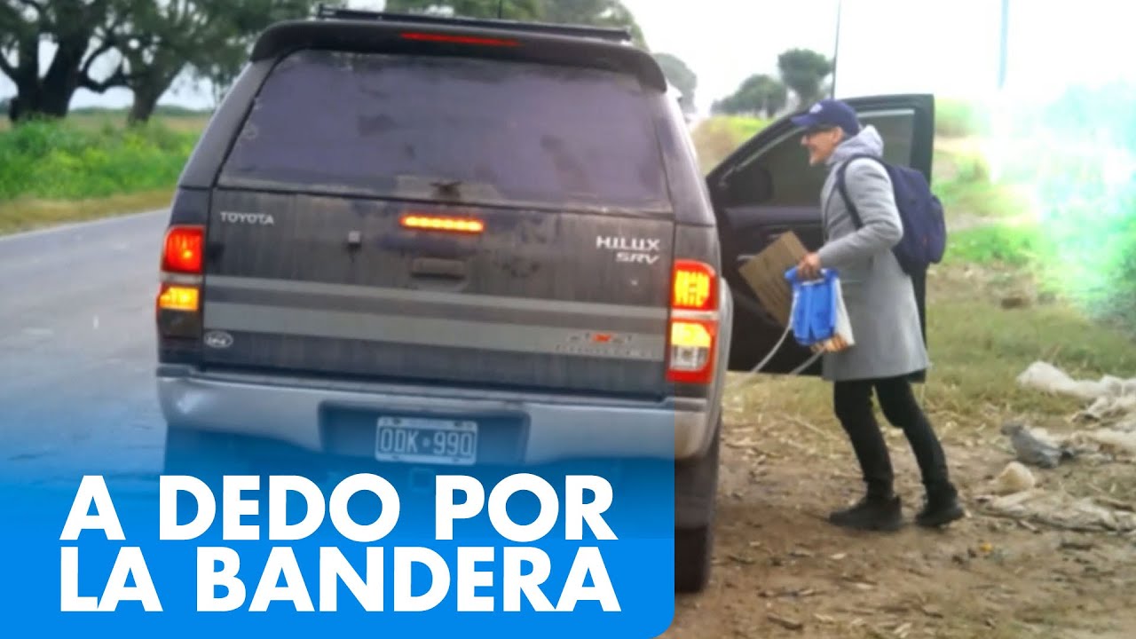 ¡HACIENDO PATRIA! MALNATTI RECORRIÓ 1.000 KMS A DEDO POR LA BANDERA