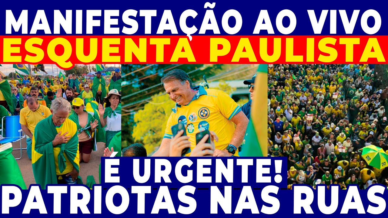 MANIFESTAÇÃO AO VIVO AV. PAULISTA - CAMINHADA PELA FÉ JUSTIÇA E LIBERDADE -  PEGANDO FOGO AGORA.