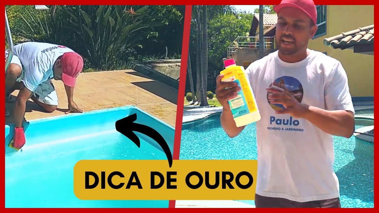 Como deixar a borda da piscina impecável / O melhor limpa bordas que existe!