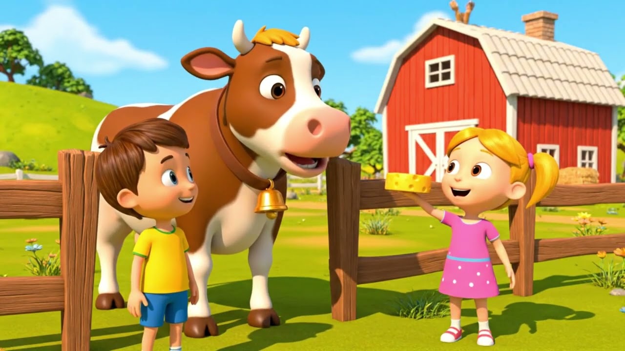 Talking Animals on the Farm 🐰🐮🐶 | Fun Educational Cartoon for Kids