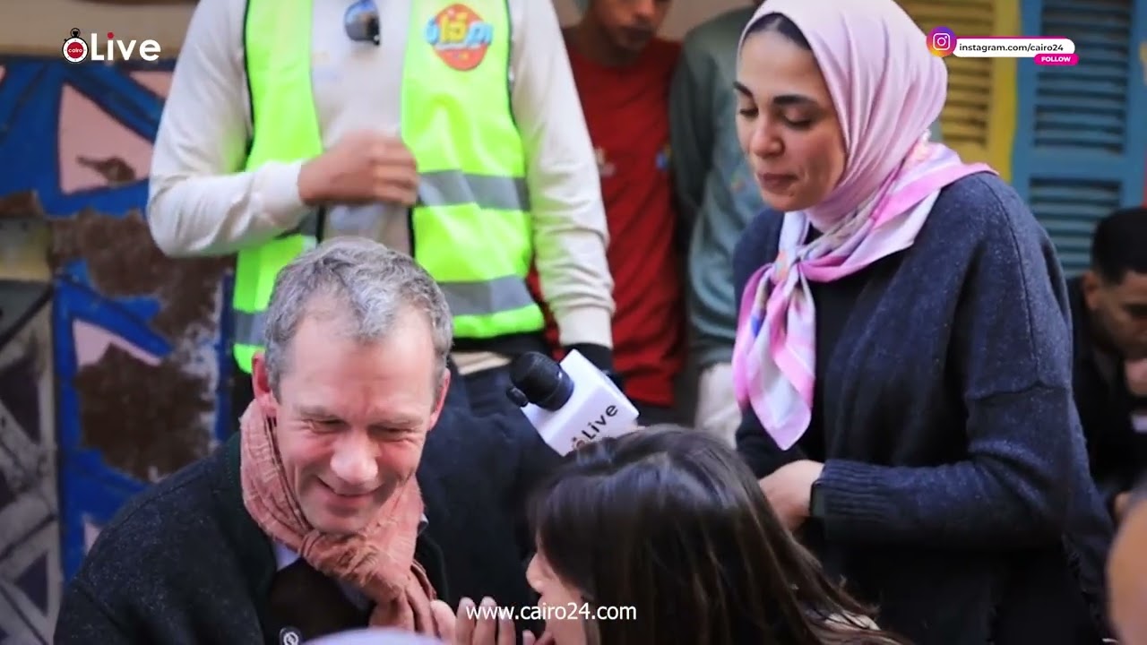 نائب السفارة الألمانية من إفطار المطرية مبسوط إني هنا وشكرا لاستقبالكم