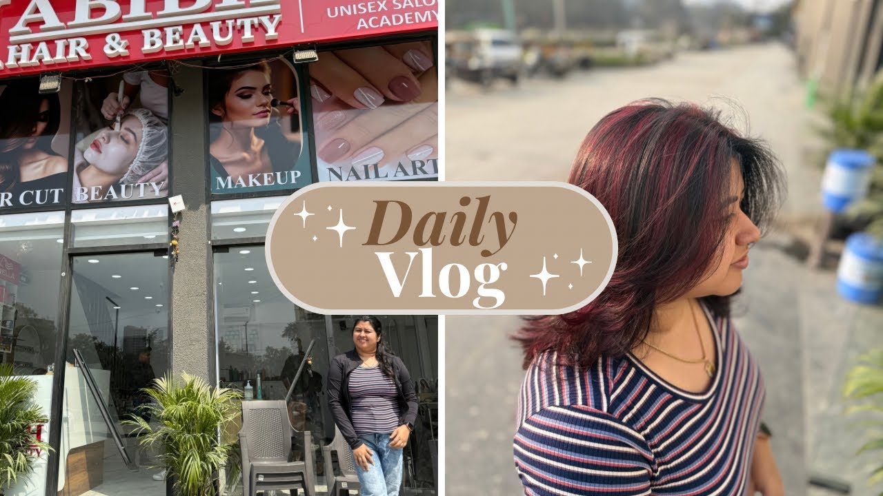 #blog93#My New Burgundy Layered Hair Look | Fresh Transformation 💜 💇‍♀️| #Transformation@birds23 