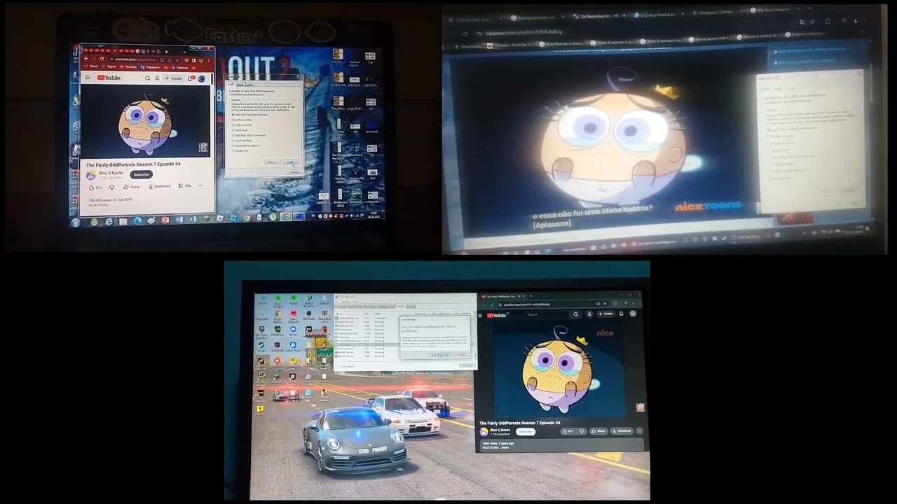 Side by side poof crying has bsod