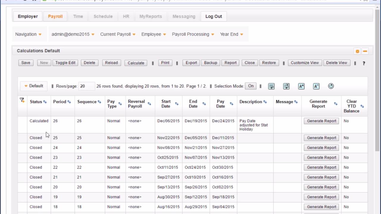 Restoring from a Payroll Backup in Cloud Based Payroll Software