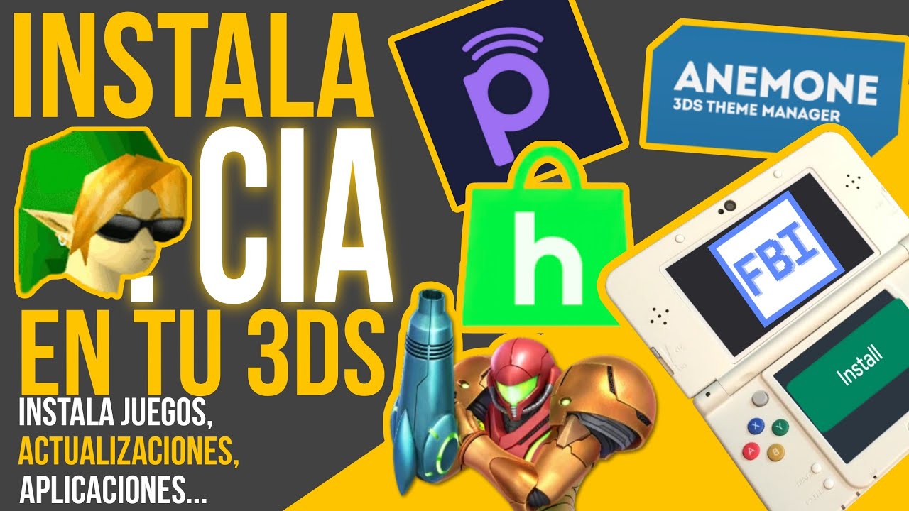 INSTALAR CIAS EN NINTENDO 3DS (JUEGOS, APPS, ACTUALIZACIONES...) || Tutorial con FBI