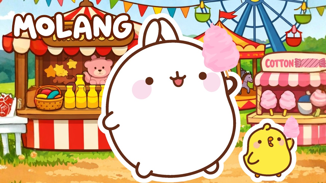 MOLANG Goes to the FUNFAIR 🎡 MOLANG and Piu Piu | Funny Cartoons for Kids