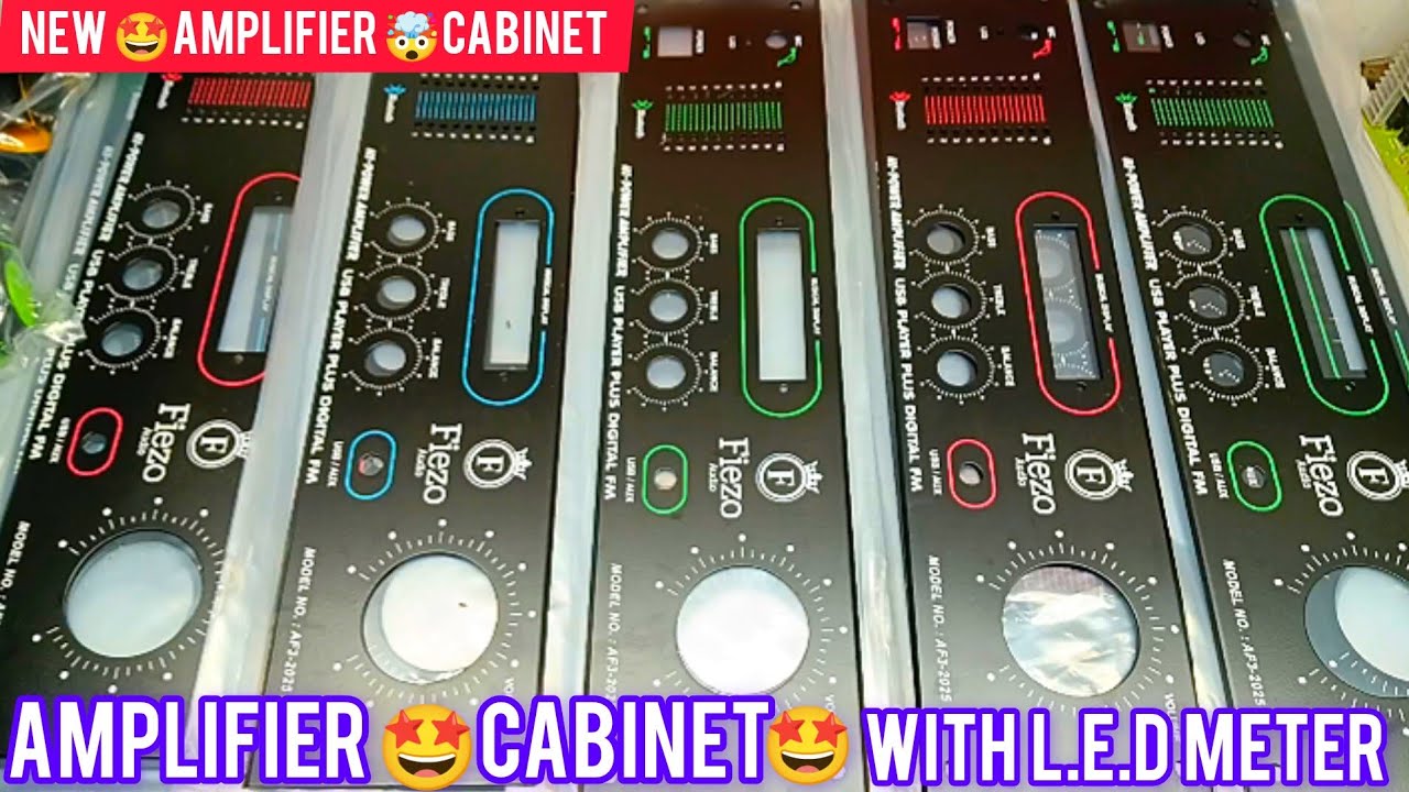 New Amplifier cabinet with L.E.D meter and fitting