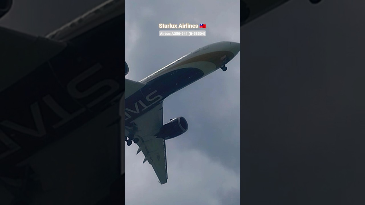 #starluxairlines #airbus #a350 #landing #tansonnhat #planespotter #aviation #avgeek #shorts