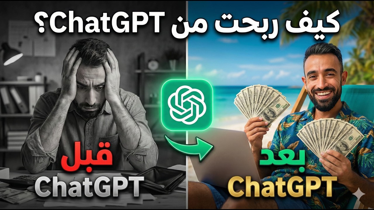 أفضل طرق الربح من ChatGPT والذكاء الاصطناعي 2026 مشاريع مربحة بدون رأس مال