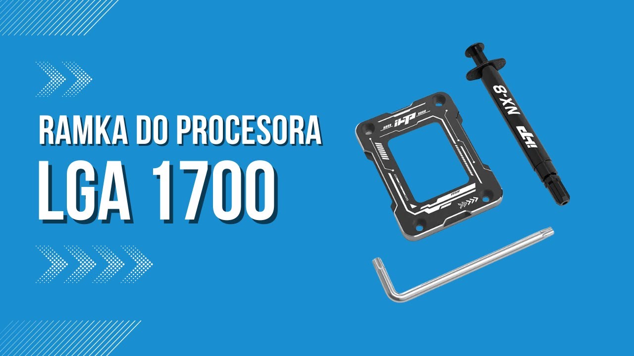 Ramka do procesora Intel 12, 13 14 Gen LGA 1700 intrukcja montażu
