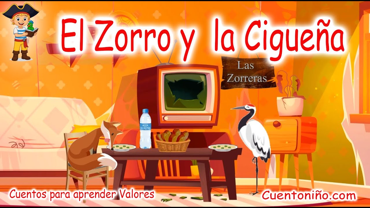 El zorro y la cigueña【cuentos 💖 EDUCATIVOS para niños】