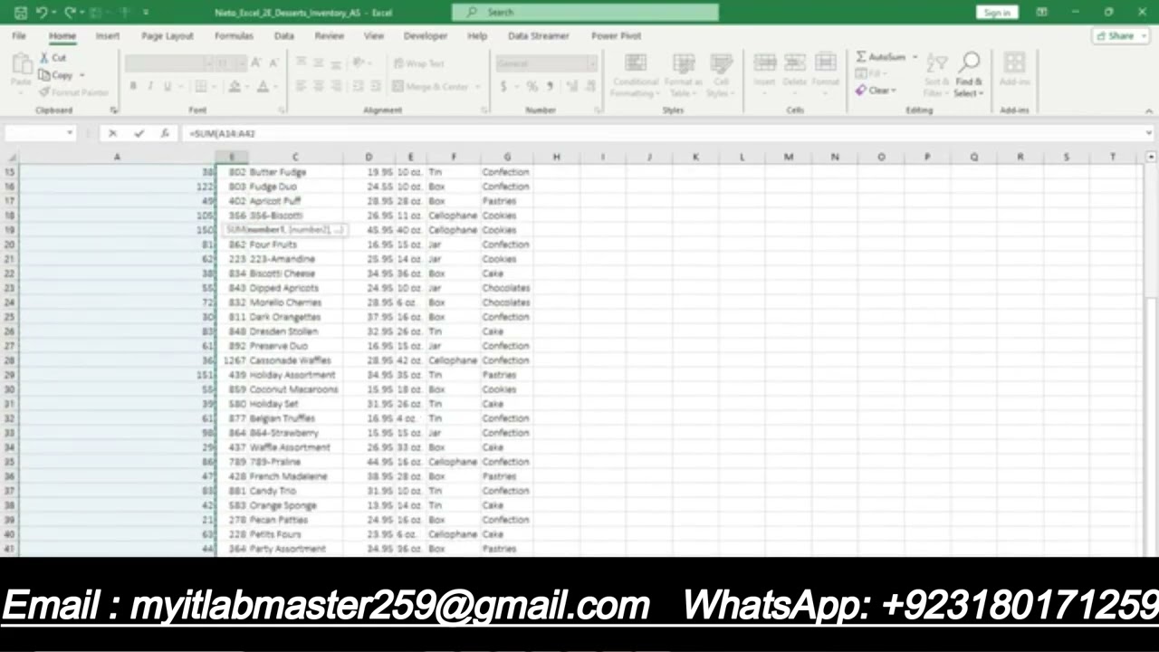 Excel-2E-Dessert-Inventory