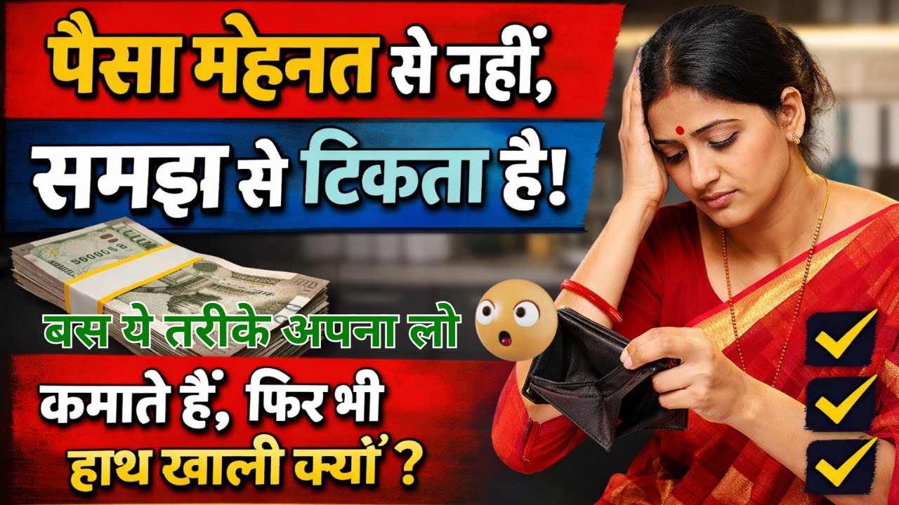 Housewife Money Attraction Tips | पैसा मेहनत से नहीं, समझ से टिकता है | #money #moneymindset  #money