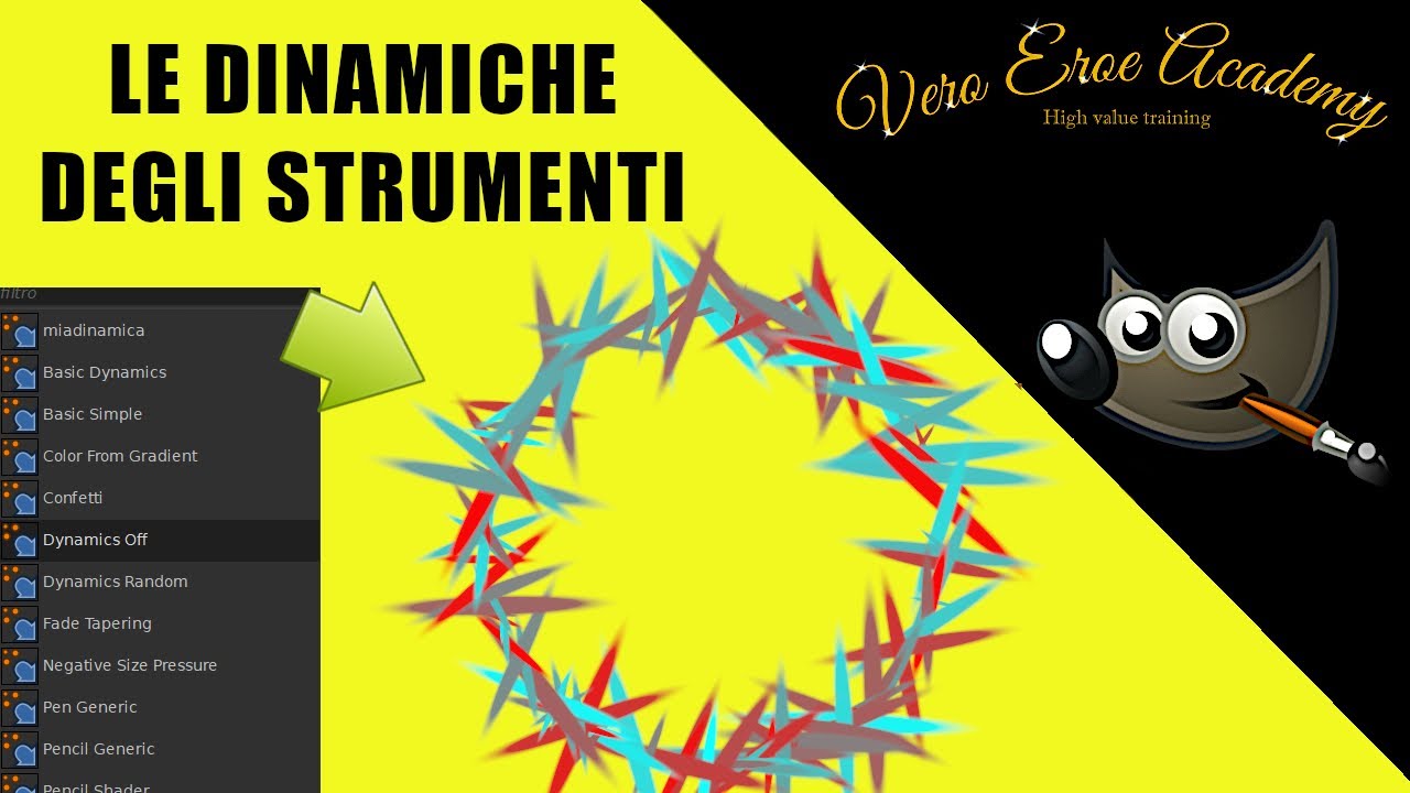 LE DINAMICHE DEGLI STRUMENTI IN GIMP - GIMP TUTORIAL ITA