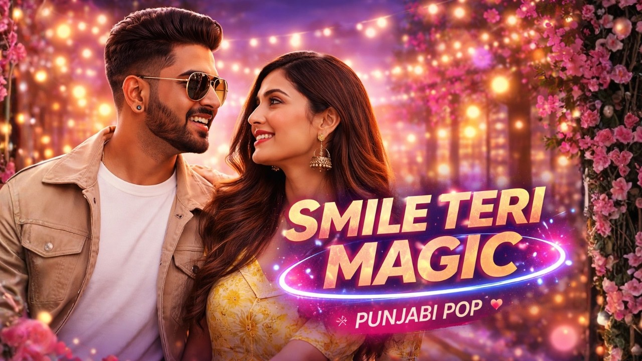 Smile Teri Magic ✨❤️ | Punjabi Romantic Pop | Dreamy Love Vibes