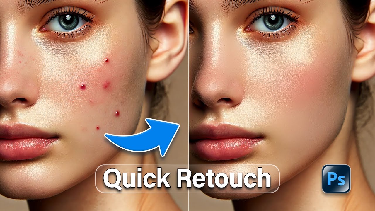 Easy Photoshop Photo Retouch Step by Step – Beginner Tutorial ✅