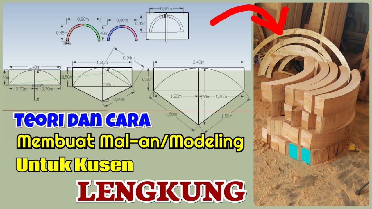 Cara Membuat Mal Atau Modeling Untuk Kusen Lengkung, Jendela lengkung Dan Pintu Lengkung